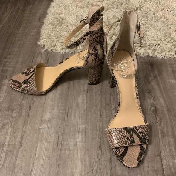 Vince camuto snake print heels Clearance
